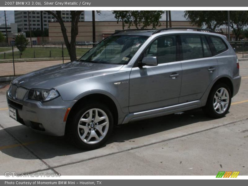 Silver Grey Metallic / Grey 2007 BMW X3 3.0si