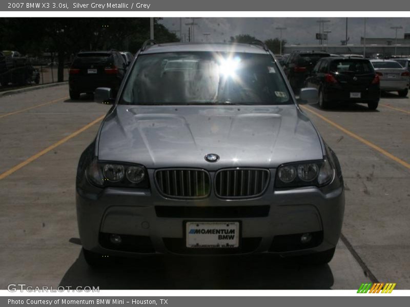 Silver Grey Metallic / Grey 2007 BMW X3 3.0si