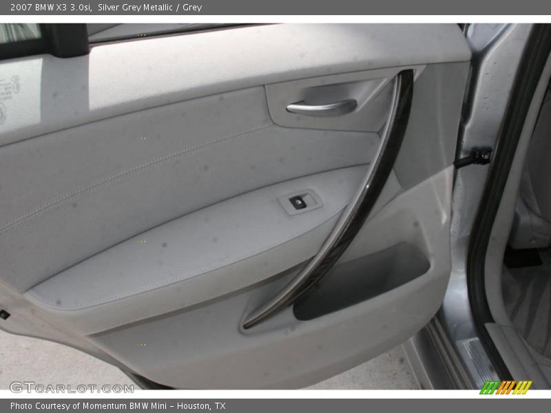 Silver Grey Metallic / Grey 2007 BMW X3 3.0si