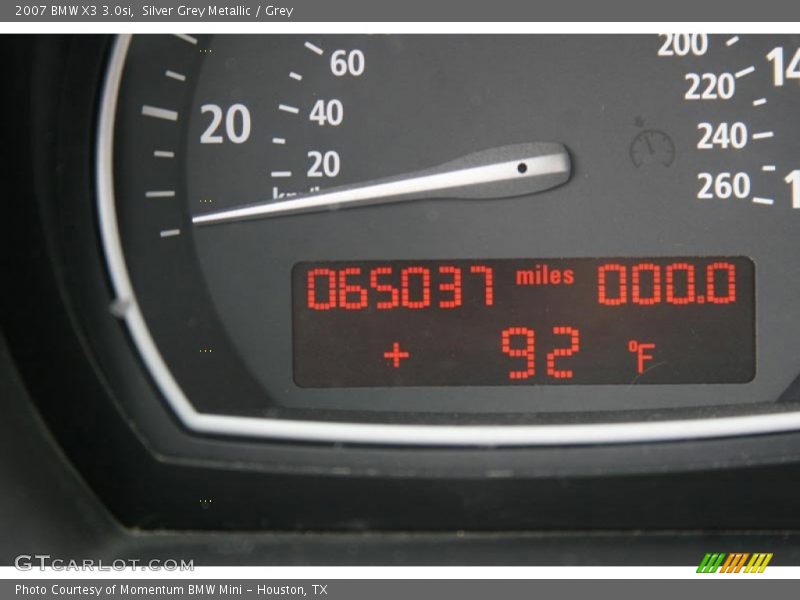 Silver Grey Metallic / Grey 2007 BMW X3 3.0si
