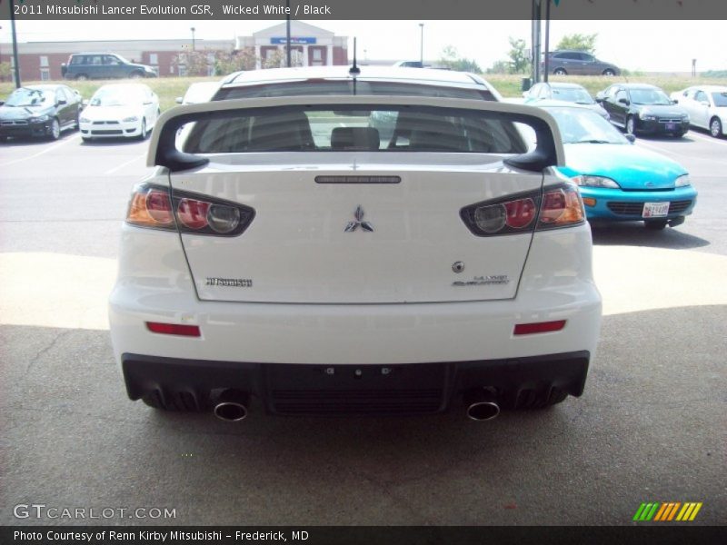 Wicked White / Black 2011 Mitsubishi Lancer Evolution GSR