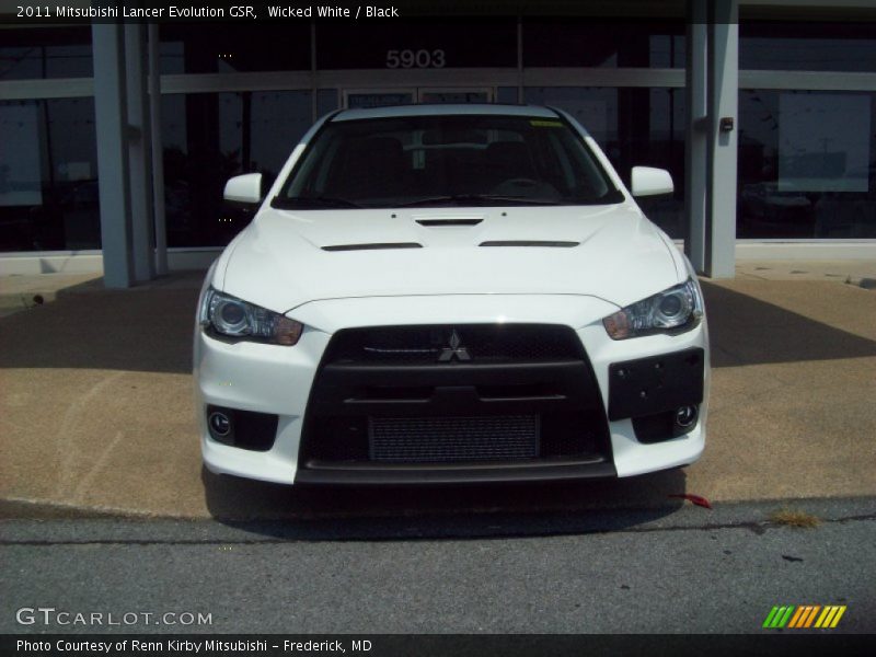 Wicked White / Black 2011 Mitsubishi Lancer Evolution GSR