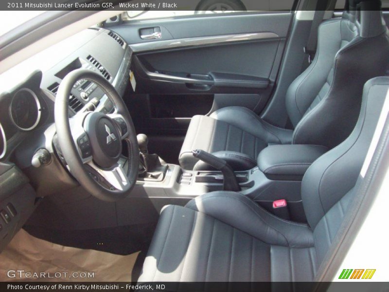  2011 Lancer Evolution GSR Black Interior