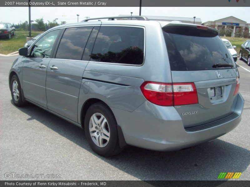 Slate Green Metallic / Gray 2007 Honda Odyssey EX-L