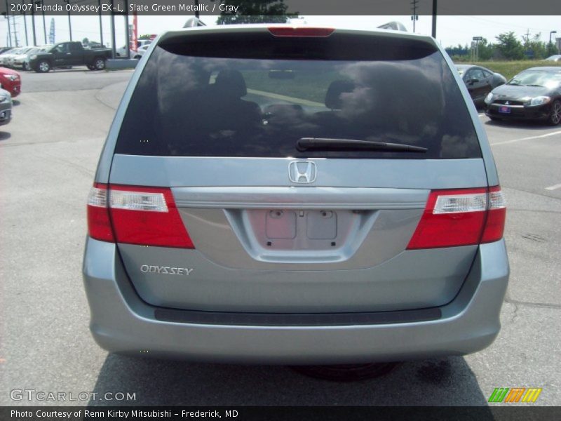 Slate Green Metallic / Gray 2007 Honda Odyssey EX-L