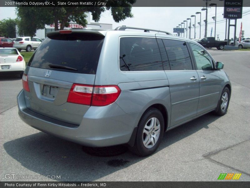 Slate Green Metallic / Gray 2007 Honda Odyssey EX-L