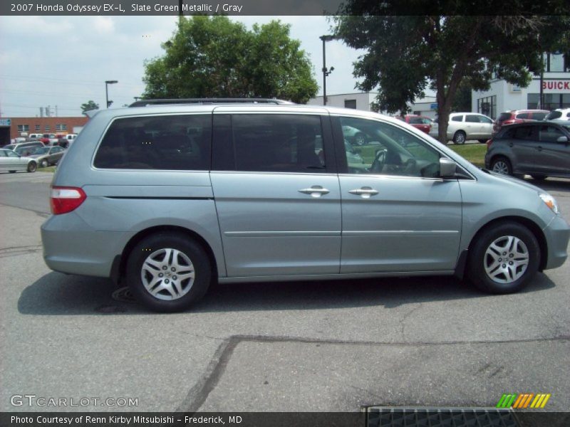 Slate Green Metallic / Gray 2007 Honda Odyssey EX-L