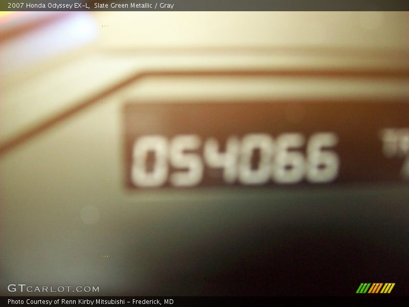 Slate Green Metallic / Gray 2007 Honda Odyssey EX-L