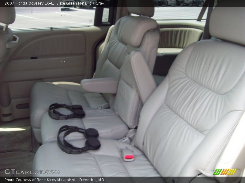 Slate Green Metallic / Gray 2007 Honda Odyssey EX-L