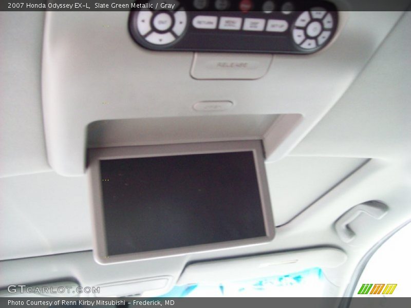 Slate Green Metallic / Gray 2007 Honda Odyssey EX-L