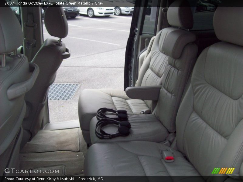 Slate Green Metallic / Gray 2007 Honda Odyssey EX-L