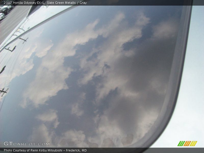 Slate Green Metallic / Gray 2007 Honda Odyssey EX-L