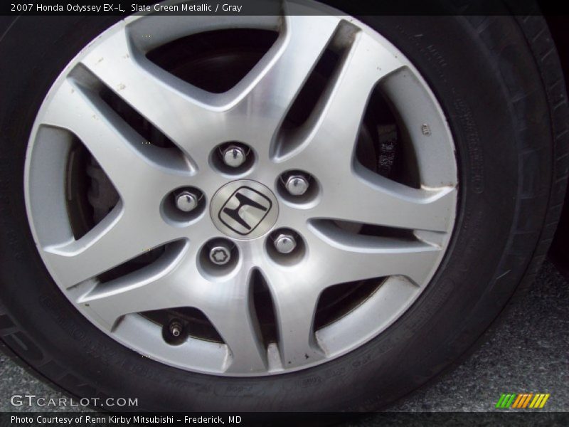 Slate Green Metallic / Gray 2007 Honda Odyssey EX-L