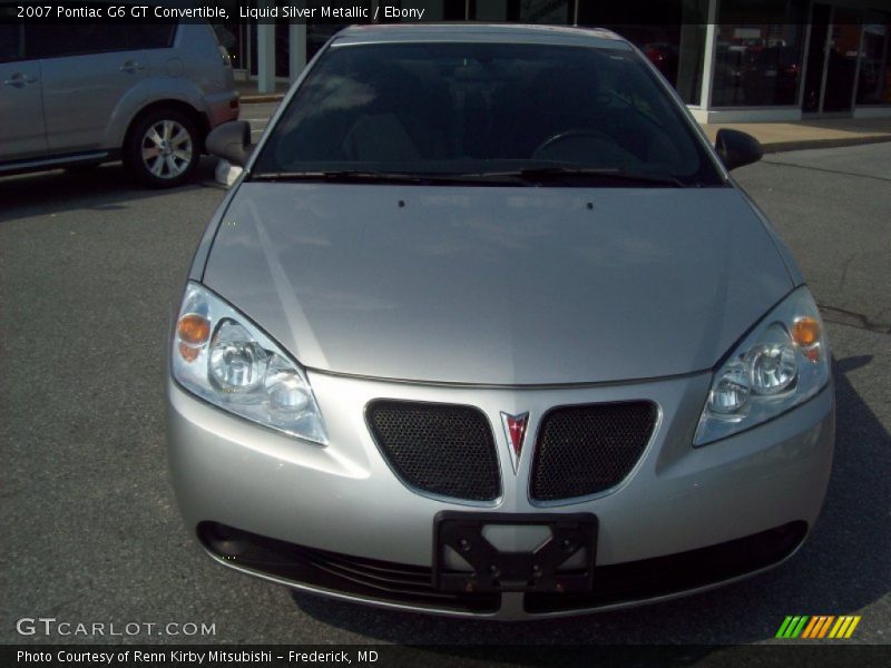 Liquid Silver Metallic / Ebony 2007 Pontiac G6 GT Convertible
