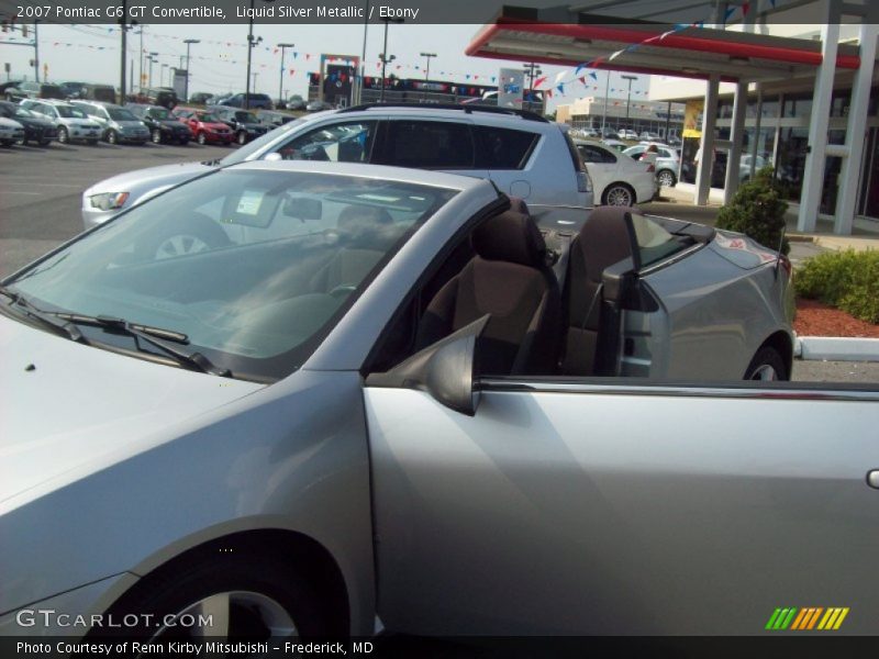 Liquid Silver Metallic / Ebony 2007 Pontiac G6 GT Convertible