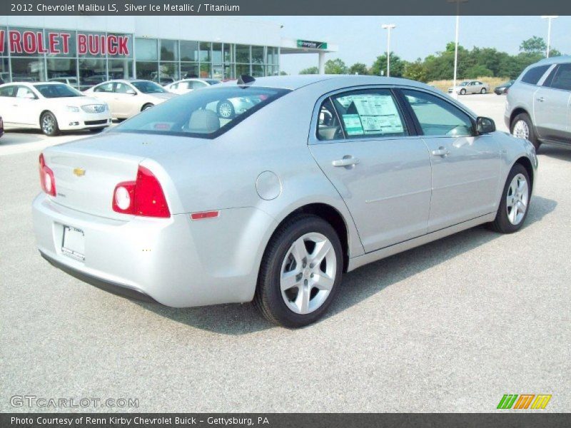 Silver Ice Metallic / Titanium 2012 Chevrolet Malibu LS