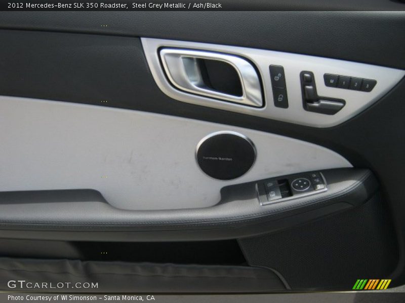 Steel Grey Metallic / Ash/Black 2012 Mercedes-Benz SLK 350 Roadster