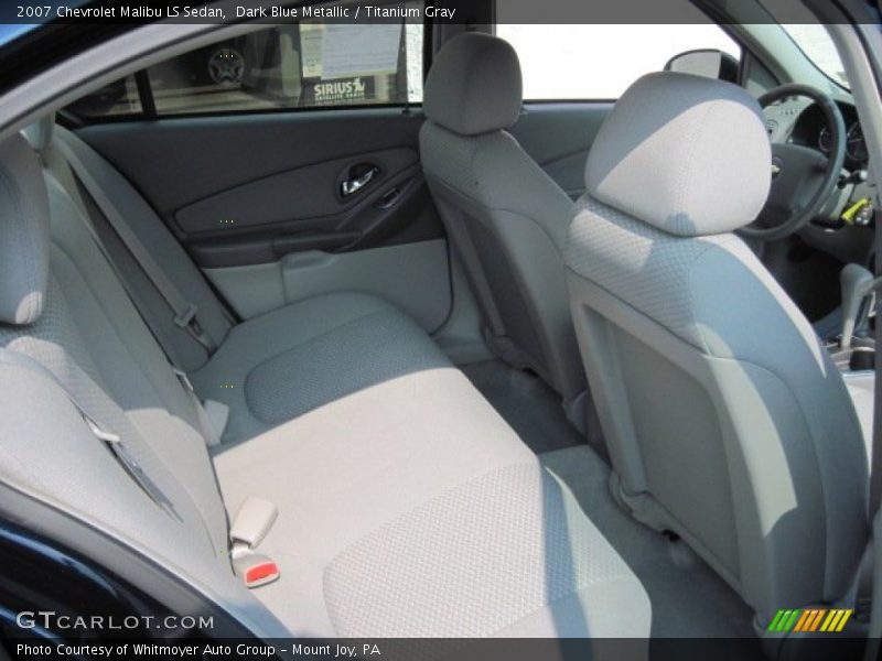 Dark Blue Metallic / Titanium Gray 2007 Chevrolet Malibu LS Sedan