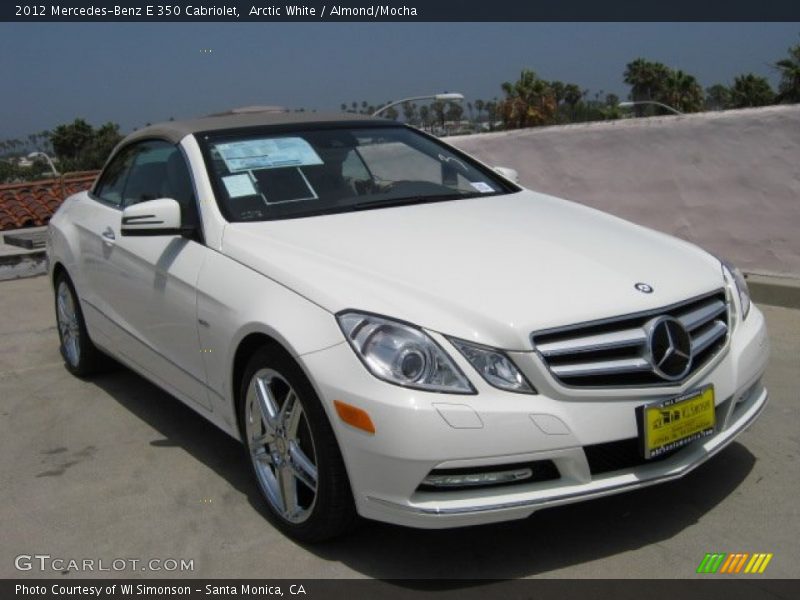 Arctic White / Almond/Mocha 2012 Mercedes-Benz E 350 Cabriolet