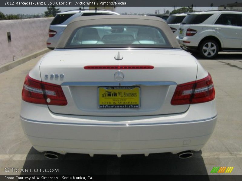 Arctic White / Almond/Mocha 2012 Mercedes-Benz E 350 Cabriolet
