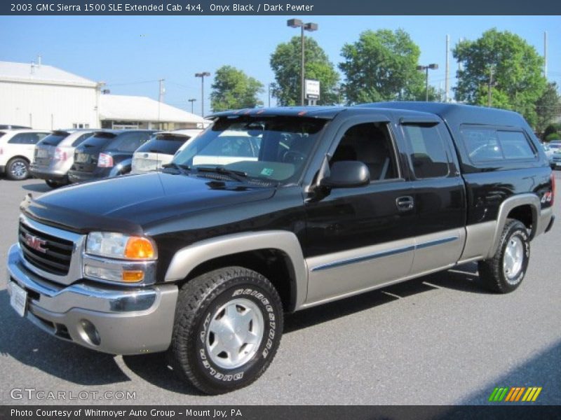 Front 3/4 View of 2003 Sierra 1500 SLE Extended Cab 4x4