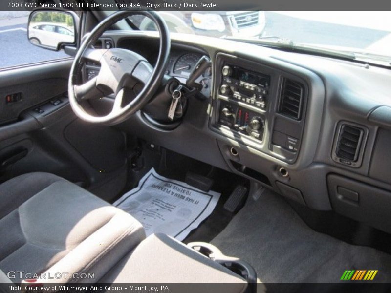 Onyx Black / Dark Pewter 2003 GMC Sierra 1500 SLE Extended Cab 4x4