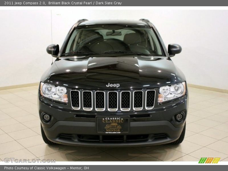 Brilliant Black Crystal Pearl / Dark Slate Gray 2011 Jeep Compass 2.0