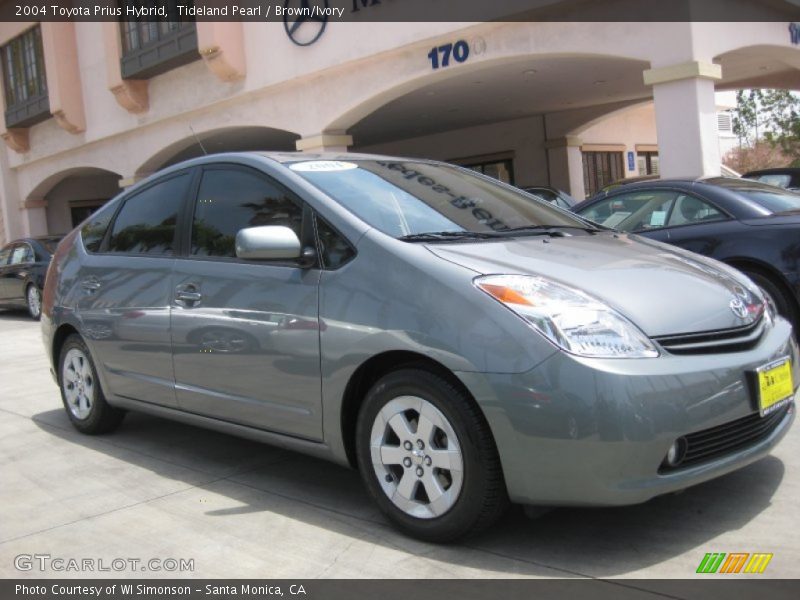 Tideland Pearl / Brown/Ivory 2004 Toyota Prius Hybrid