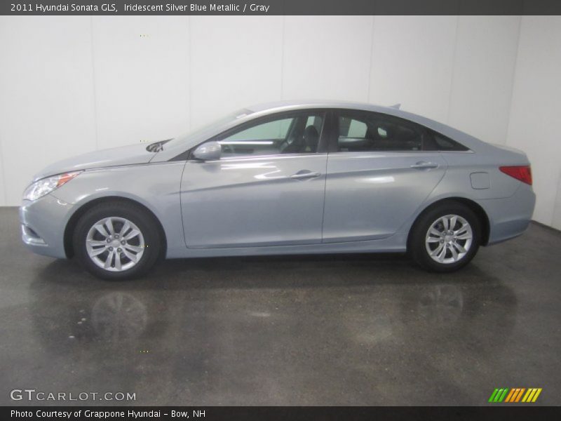 Iridescent Silver Blue Metallic / Gray 2011 Hyundai Sonata GLS