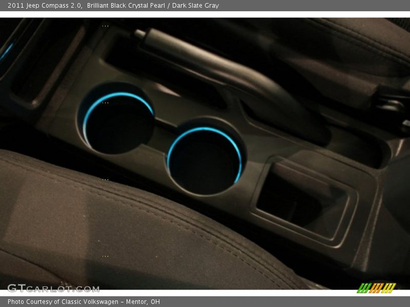 Brilliant Black Crystal Pearl / Dark Slate Gray 2011 Jeep Compass 2.0