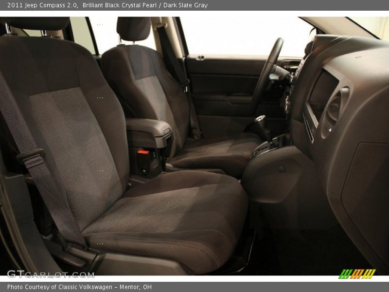 Brilliant Black Crystal Pearl / Dark Slate Gray 2011 Jeep Compass 2.0