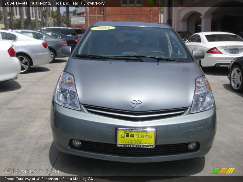 Tideland Pearl / Brown/Ivory 2004 Toyota Prius Hybrid