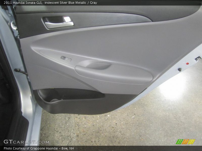 Iridescent Silver Blue Metallic / Gray 2011 Hyundai Sonata GLS