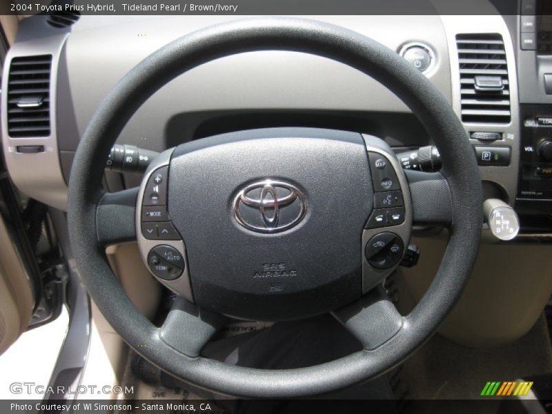 Tideland Pearl / Brown/Ivory 2004 Toyota Prius Hybrid