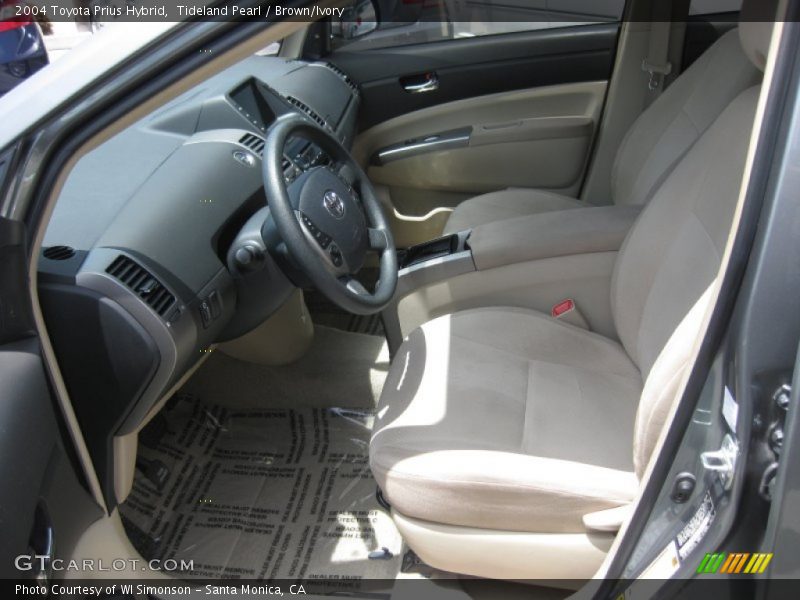 Tideland Pearl / Brown/Ivory 2004 Toyota Prius Hybrid