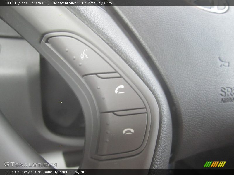 Iridescent Silver Blue Metallic / Gray 2011 Hyundai Sonata GLS
