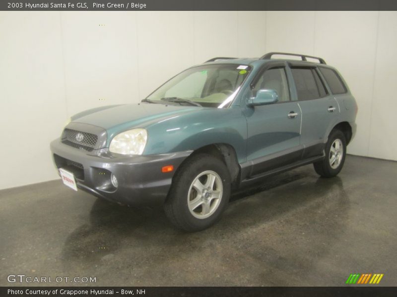 Pine Green / Beige 2003 Hyundai Santa Fe GLS