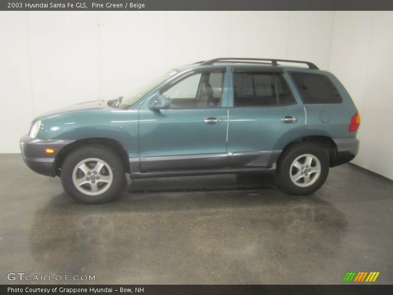 Pine Green / Beige 2003 Hyundai Santa Fe GLS