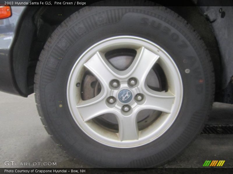 Pine Green / Beige 2003 Hyundai Santa Fe GLS