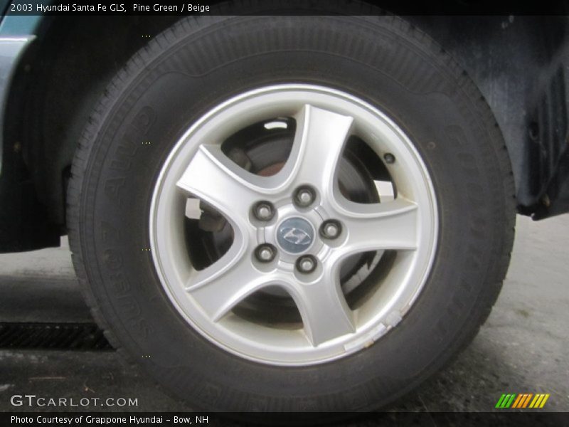Pine Green / Beige 2003 Hyundai Santa Fe GLS
