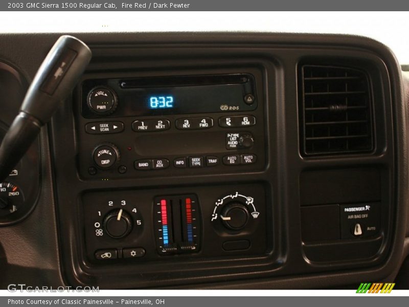 Controls of 2003 Sierra 1500 Regular Cab