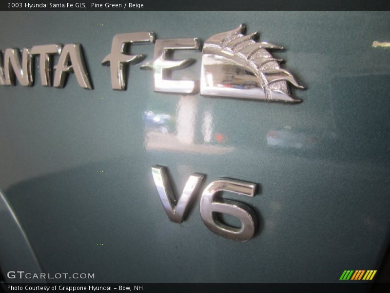 Pine Green / Beige 2003 Hyundai Santa Fe GLS