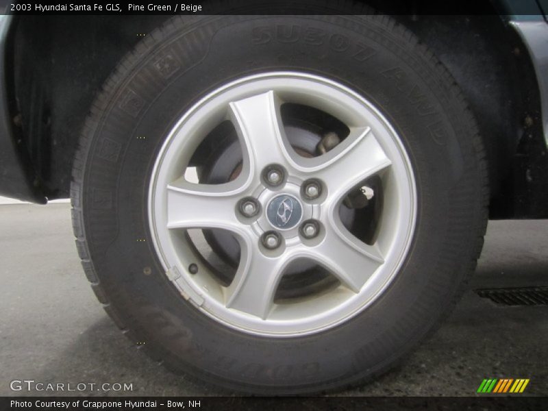 Pine Green / Beige 2003 Hyundai Santa Fe GLS
