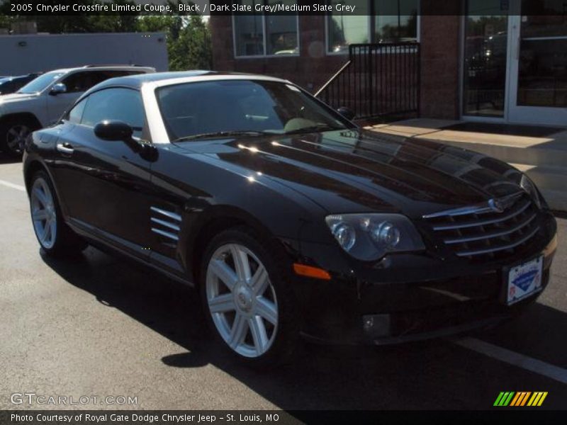 Black / Dark Slate Grey/Medium Slate Grey 2005 Chrysler Crossfire Limited Coupe