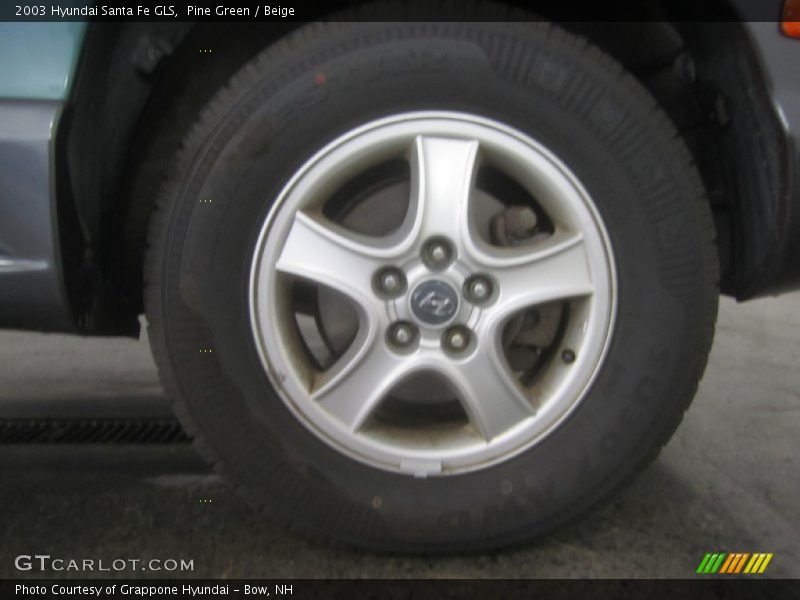 Pine Green / Beige 2003 Hyundai Santa Fe GLS