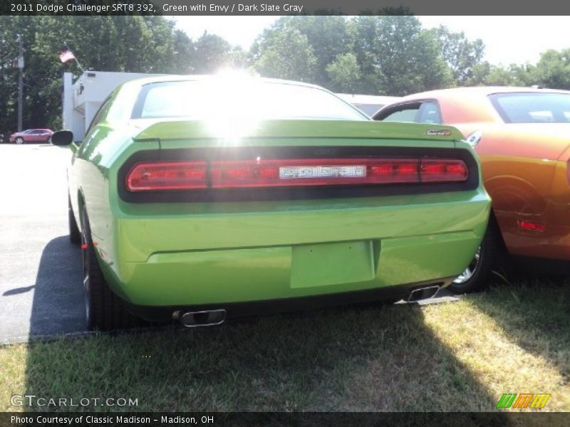 Green with Envy / Dark Slate Gray 2011 Dodge Challenger SRT8 392