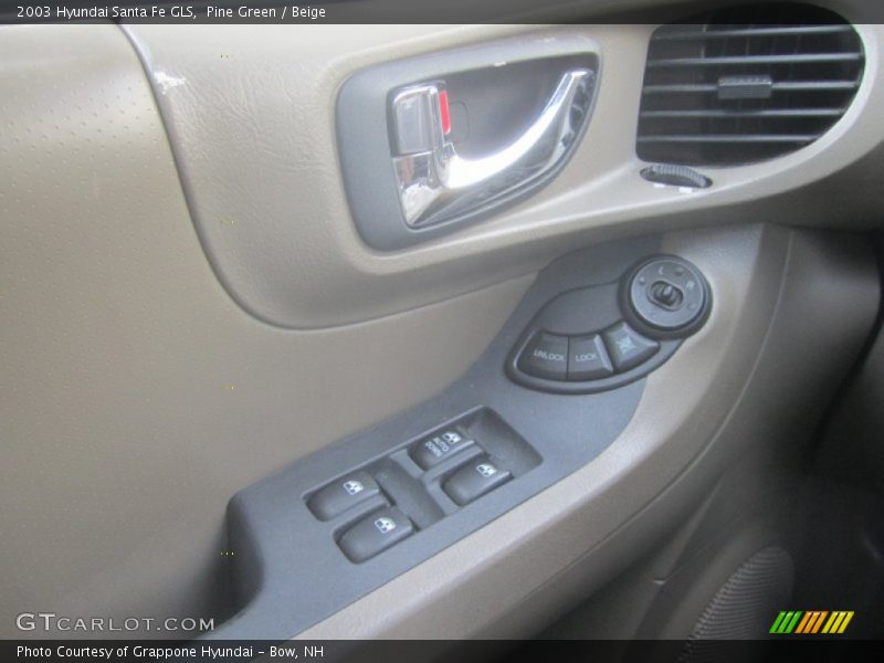 Pine Green / Beige 2003 Hyundai Santa Fe GLS