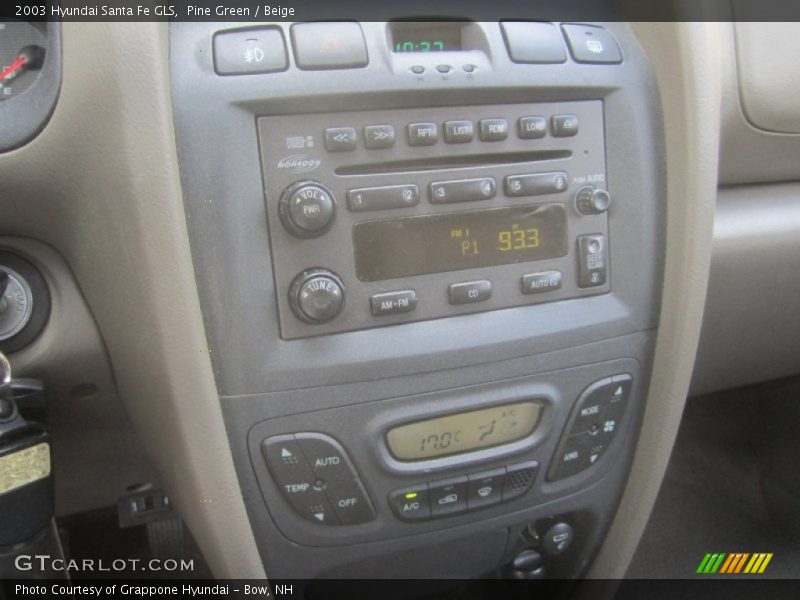 Pine Green / Beige 2003 Hyundai Santa Fe GLS