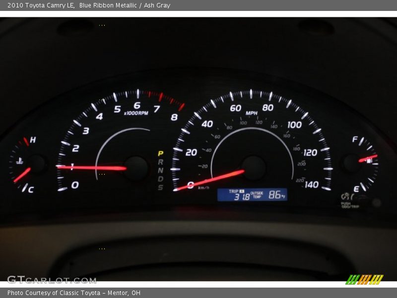 Blue Ribbon Metallic / Ash Gray 2010 Toyota Camry LE