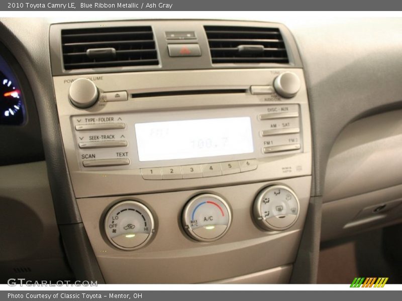 Blue Ribbon Metallic / Ash Gray 2010 Toyota Camry LE